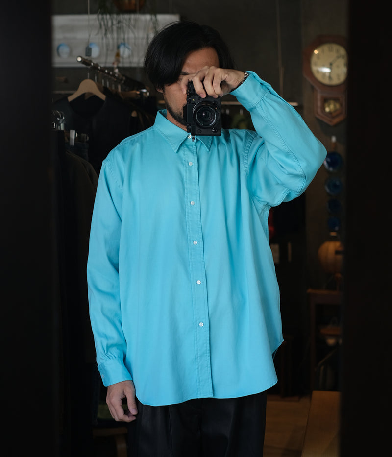 A.PRESSE 2025 Style1  "Double Weave Twill Regular Collar Shirt"