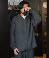 MITTAN "SH-117" hemp open-collar shirt