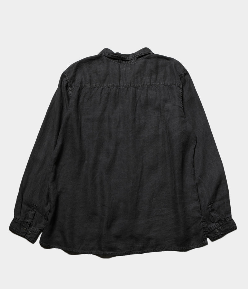 MITTAN "SH-117" hemp open-collar shirt