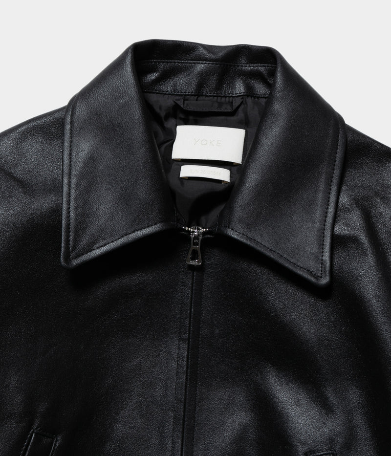 YOKE 25SS "LEATHER ZIP BLOUSON"