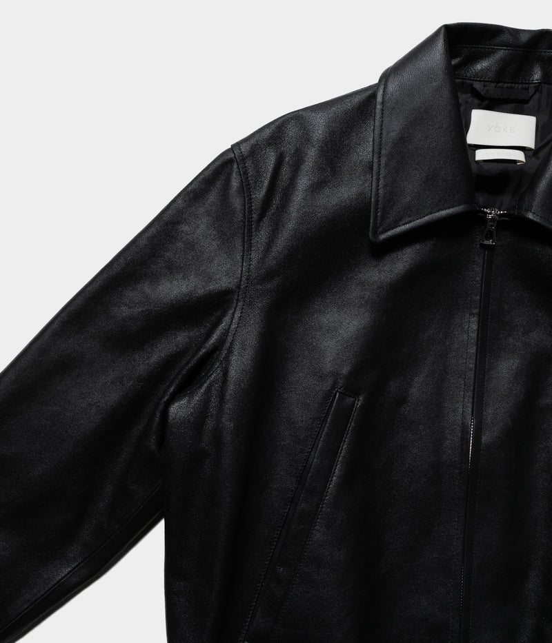 YOKE 25SS "LEATHER ZIP BLOUSON"