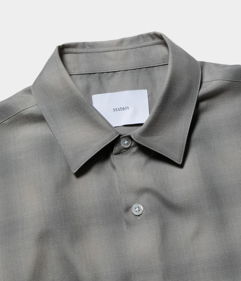 SSSTEIN 25SS "C/R CHECK OVERSIZED DOWN PAT SHIRT"