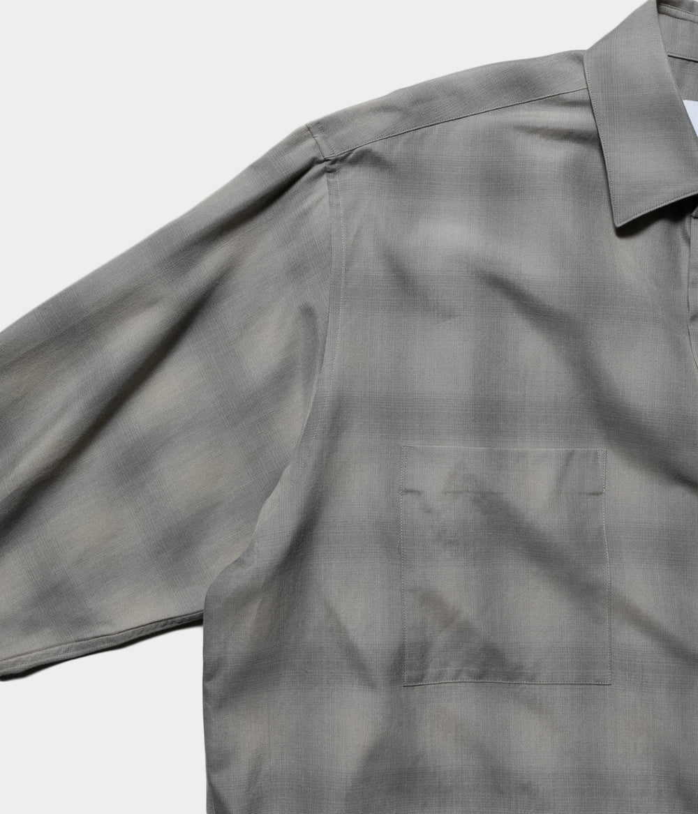 C/R CHECK OVERSIZED DOWN PAT SHIRT-チェックオーバーサイズ