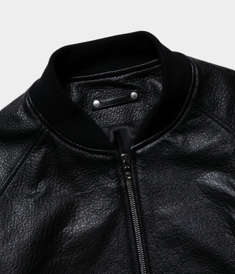 SSSTEIN 25SS "SHRUNK LEATHER ZIP SHORT JACKET"