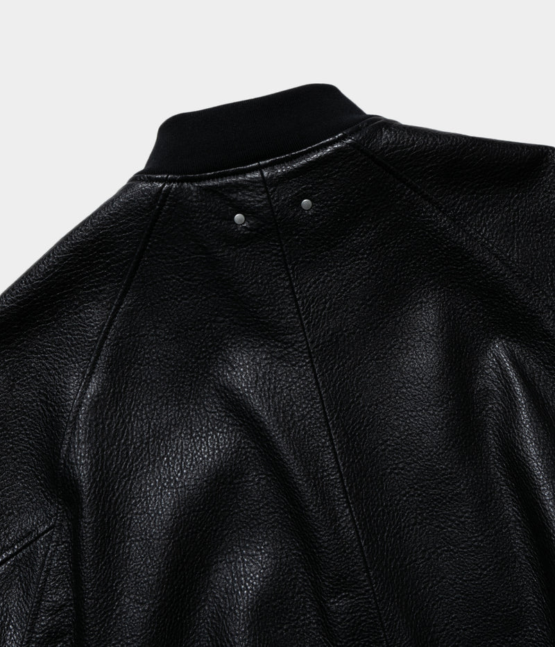 SSSTEIN 25SS "SHRUNK LEATHER ZIP SHORT JACKET"