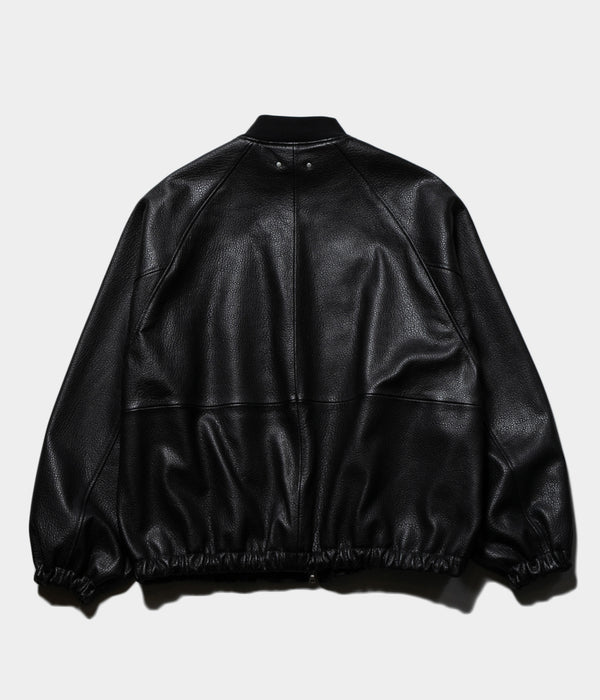 SSSTEIN 25SS "SHRUNK LEATHER ZIP SHORT JACKET"