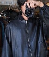 SSSTEIN 25SS "SHRUNK LEATHER ZIP SHORT JACKET"