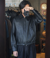 YOKE 25SS "LEATHER ZIP BLOUSON"