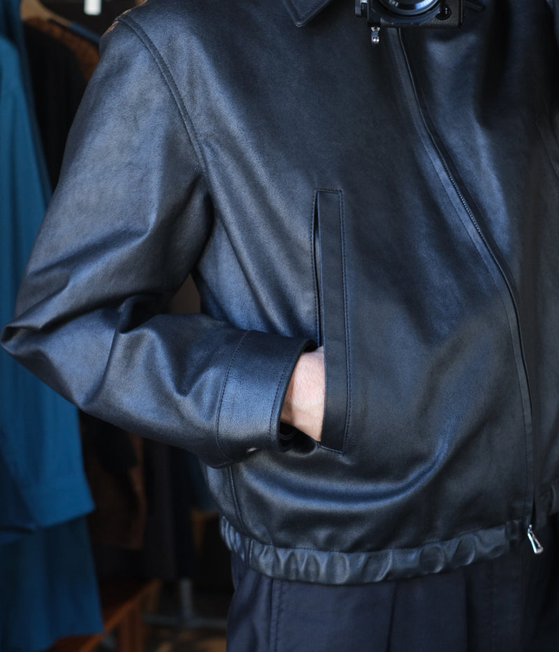 YOKE 25SS "LEATHER ZIP BLOUSON"