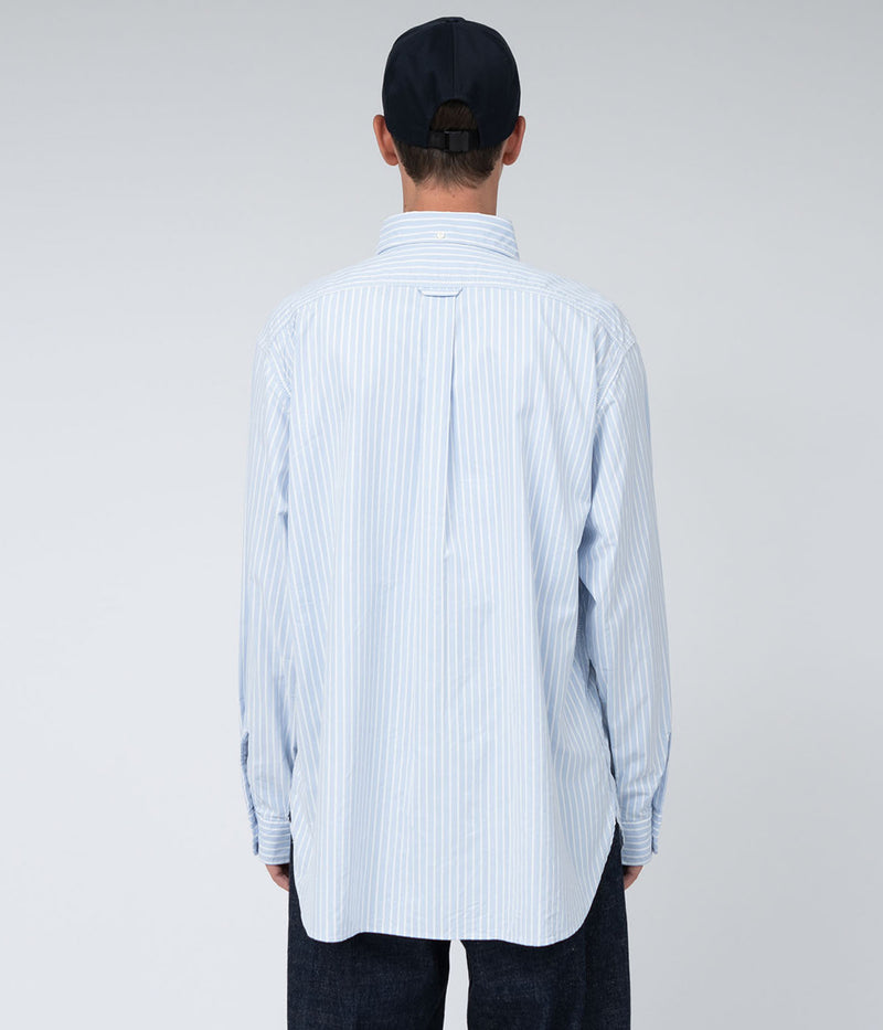 NANAMICA "Button Down Stripe Wind Shirt"