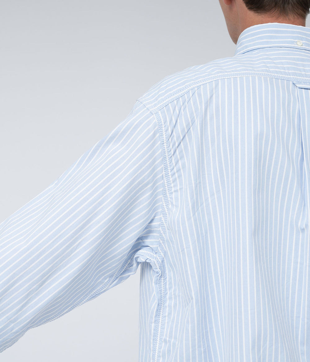 トップス Button Down Stripe Wind Shirt Button Down Stripe Wind Shirt – nanamica NEW YORK