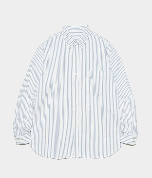 NANAMICA "Button Down Stripe Wind Shirt"