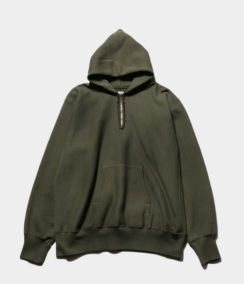 A.PRESSE 2025 Style1 "Vintage Half Zip Sweat Hoodie"