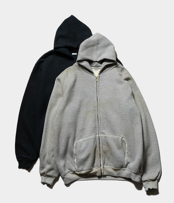 A.PRESSE 2025 Style1 "Vintage Zip Sweat Hoodie"