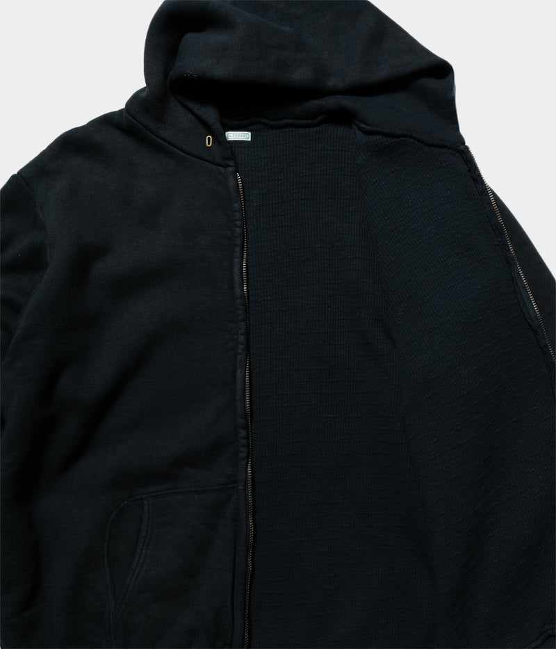 A.PRESSE 2025 Style1 "Vintage Zip Sweat Hoodie"