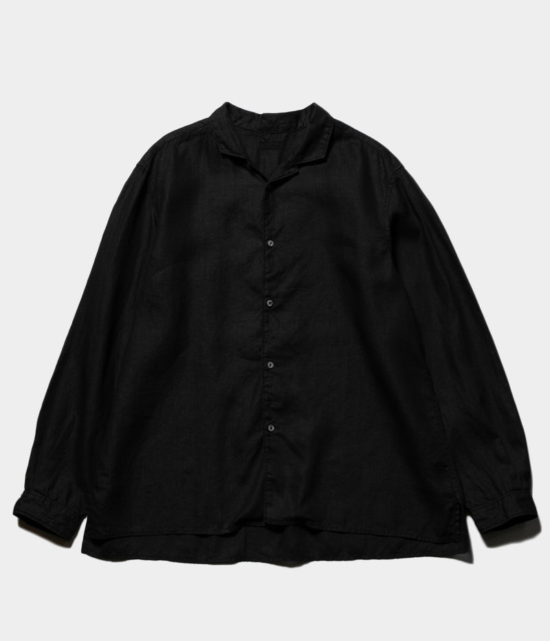 MITTAN "SH-117" hemp open-collar shirt