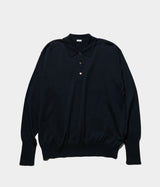 A.PRESSE 2025 Style1 "Cotton Knit L/S Polo Shirts"