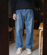 A.PRESSE 2025 Style1 "Washed Denim Wide Pants"