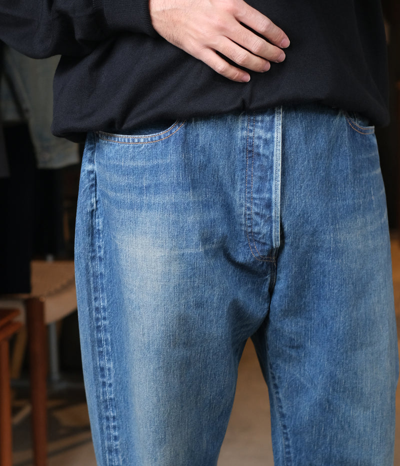 A.PRESSE 2025 Style1 "Washed Denim Wide Pants"