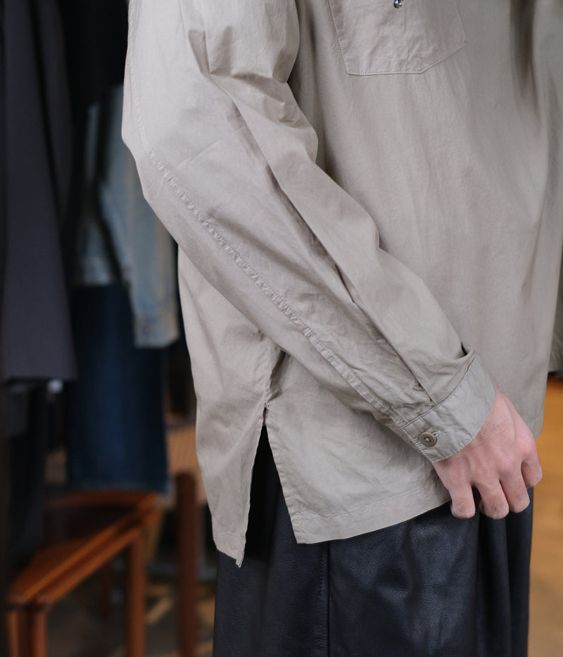 STILL BY HAND "SH03251" Garment-dye over shirt