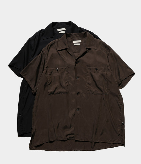 YOKE 25SS "CUPRO OPEN COLLAR SHIRT"