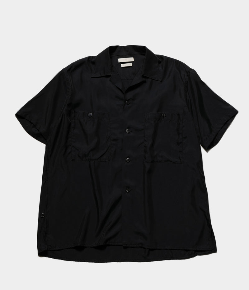 YOKE 25SS "CUPRO OPEN COLLAR SHIRT"