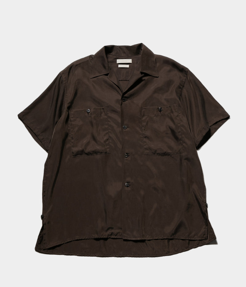 YOKE 25SS "CUPRO OPEN COLLAR SHIRT"