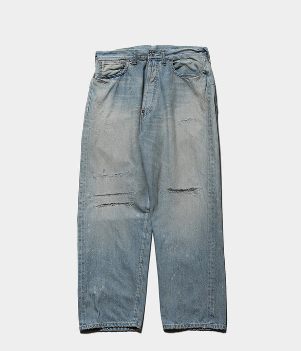 A.PRESSE 2025 Style1 "No.37 Washed Wide Denim Pants"