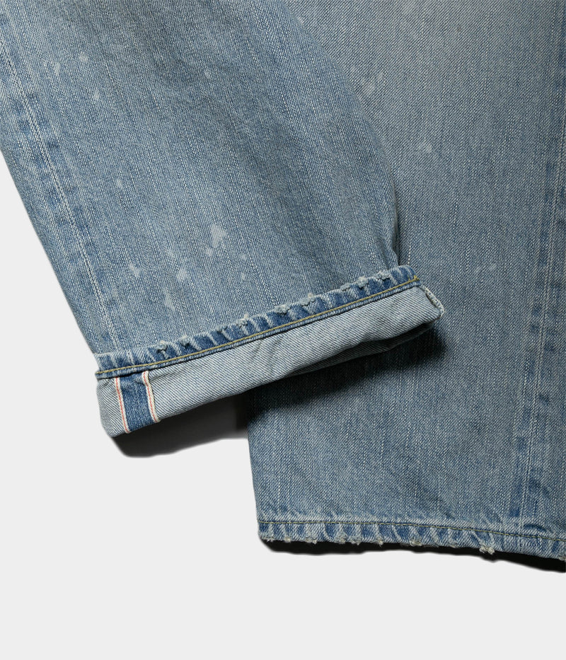 A.PRESSE 2025 Style1 "No.37 Washed Wide Denim Pants"