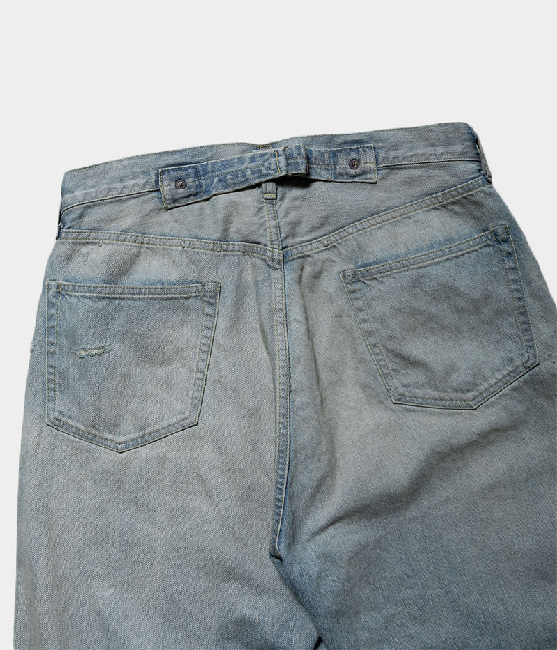 A.PRESSE 2025 Style1 "No.37 Washed Wide Denim Pants"