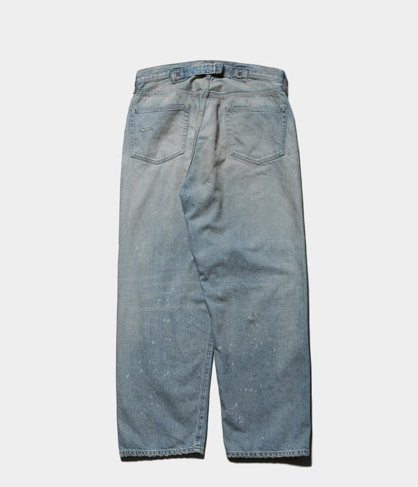 A.PRESSE 2025 Style1 "No.37 Washed Wide Denim Pants"