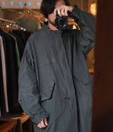 A.PRESSE 2025 Style1 "Silk Taffeta M-65 Fishtail Parka"