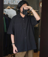 YOKO SAKAMOTO "OPEN COLLAR SHIRT"