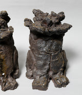 Komura Kihan "Kiln-transformed Shisa (pair)" (Okinawa, Arayaki)