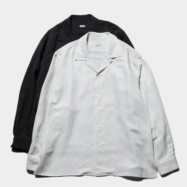 GRANDAD-COLLAR LINEN OVERSHIRT - BEIGE | COS