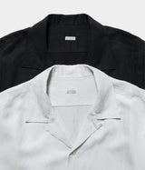 A.PRESSE 2025 Style1 "Silk Linen Open Collar L/S Shirt"