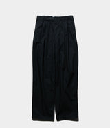 STILL BY HAND "PT02251" Garment-dye 2tuck pants