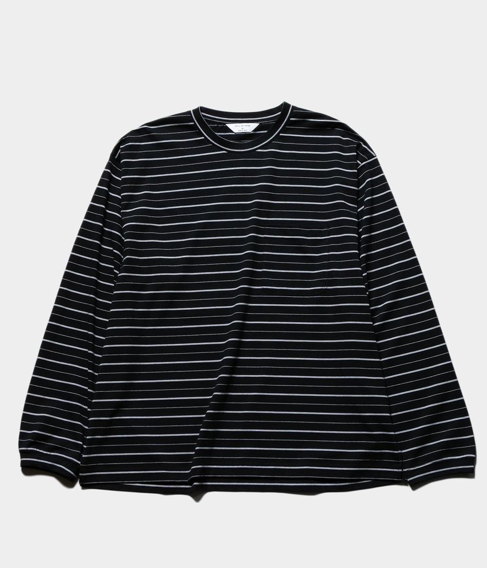 新品 STILL BY HAND Striped long sleeve 46 STILL BY HAND 