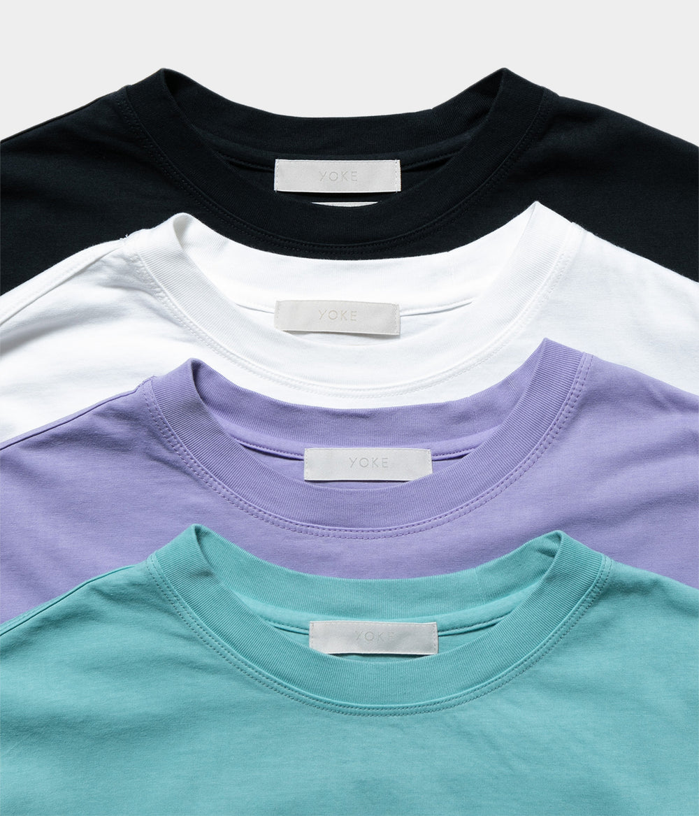 トップス 25ss YOKE T-SHIRT LONG SLEEVES RECYCLED SUVIN COTTON JERSEY YOKE T-SHIRT LONG SLEEVES | YOKE