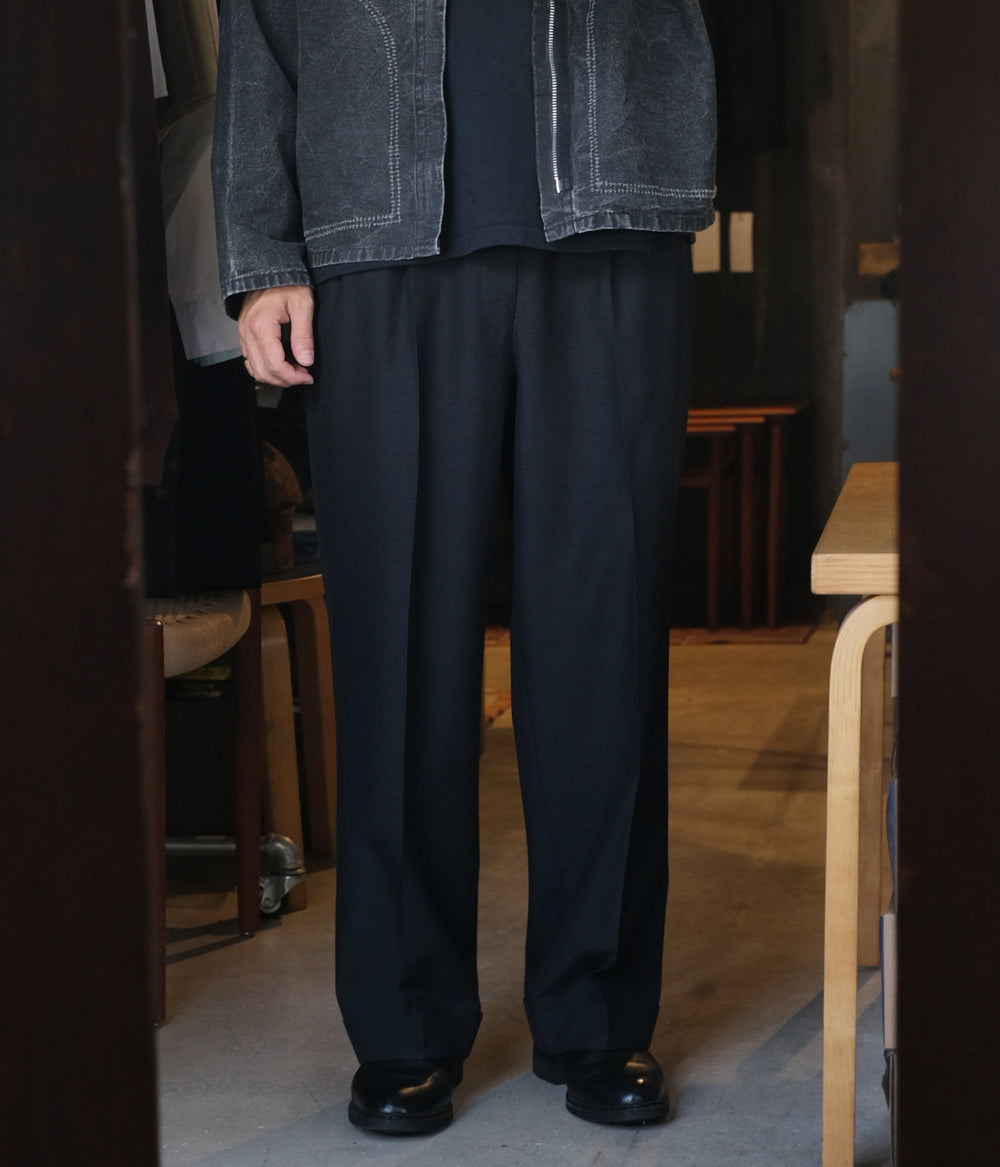 A.PRESSE アプレッセ Wool Gabardine Trousers A.PRESSE 