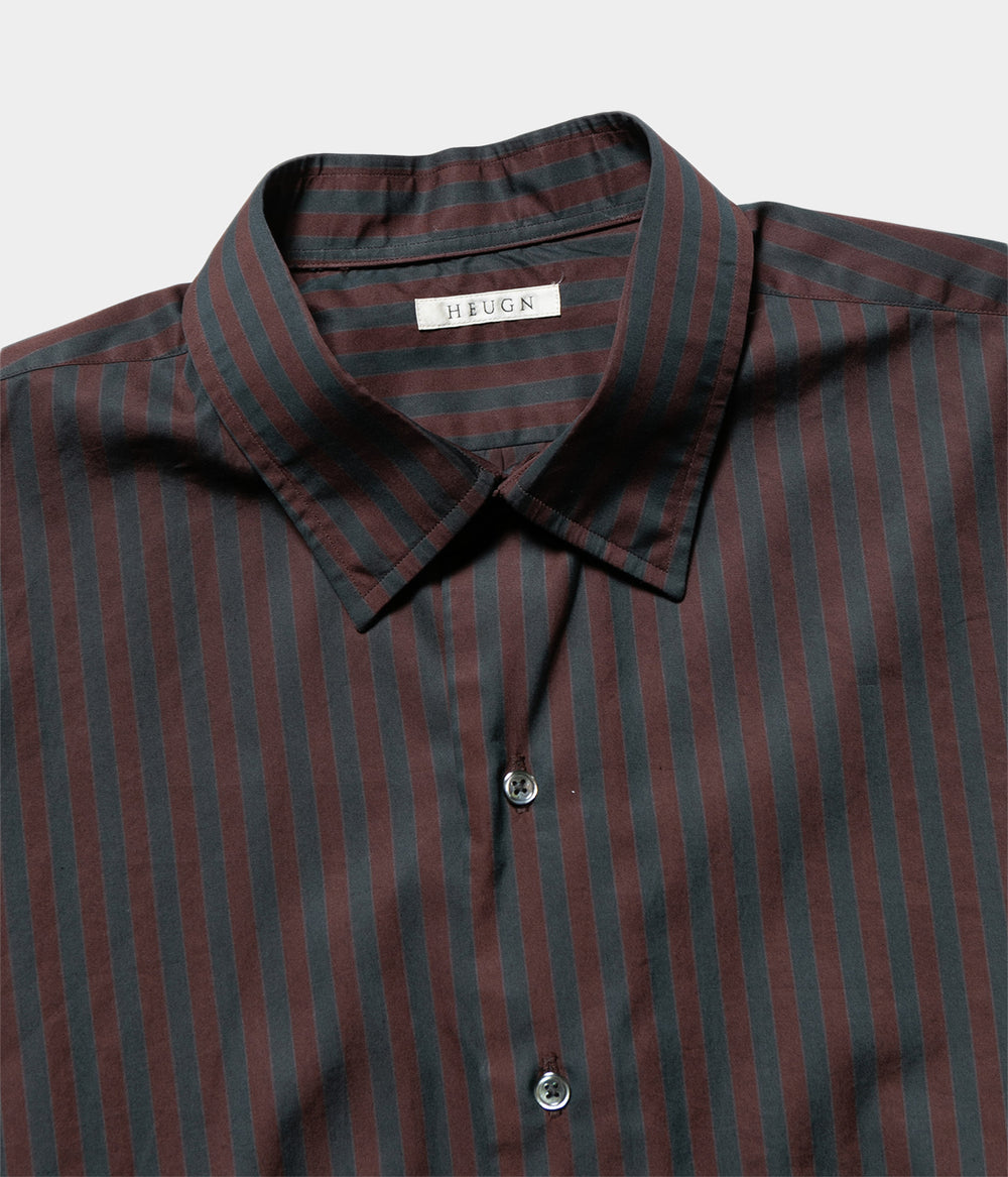 HEUGN ユーゲン｜ALAN SHIRTS over dyed　ブラウン HEUGN ユーゲン｜ALAN SHIRTS over dyed ブラウン