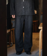 A.PRESSE 2025 Style1 "Vintage Black Linen Trousers"