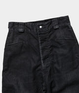 A.PRESSE 2025 Style1 "Vintage Black Linen Trousers"