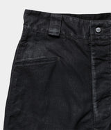 A.PRESSE 2025 Style1 "Vintage Black Linen Trousers"