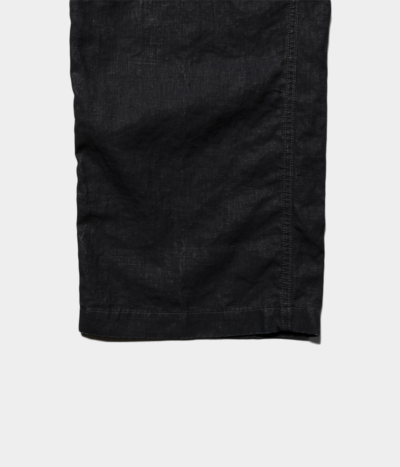 A.PRESSE 2025 Style1 "Vintage Black Linen Trousers"