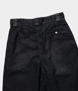 A.PRESSE 2025 Style1 "Vintage Black Linen Trousers"