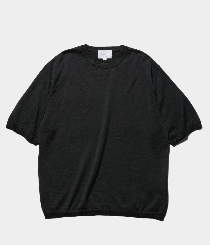 STILL BY HAND "KN01252" Knit T-shirt