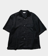 STILL BY HAND "SH03252"Linen open collar shirt