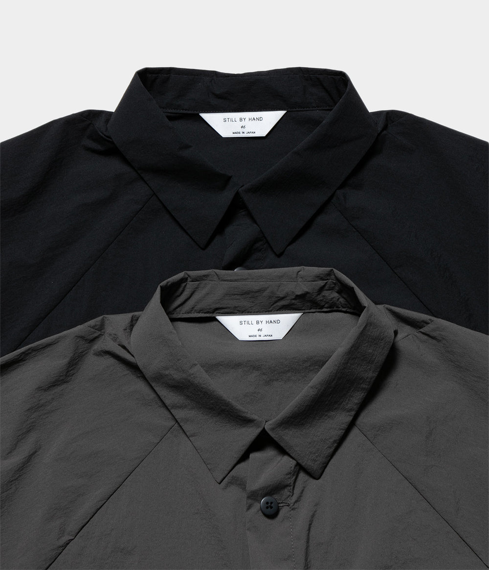 67▢STILL BY HAND NYLON SHIRT UT1222-10 67▢STILL BY HAND NYLON SHIRT UT1222-10