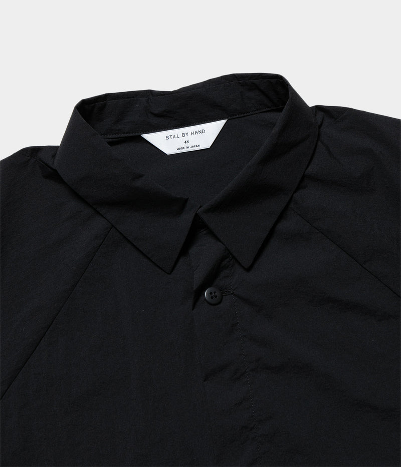 STILL BY HAND "SH01252" Polyurethane blend nylon shirt